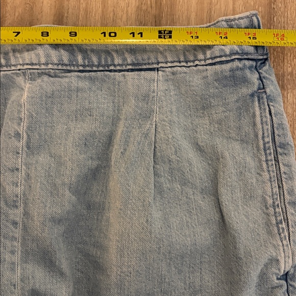 Madewell Denim Easy Jean Pull-on Jean Shorts Flat Front High Rise Retro Medium - Picture 6 of 6